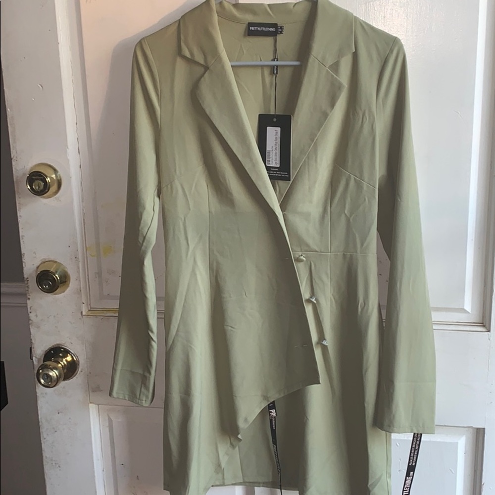 Green blazer dress